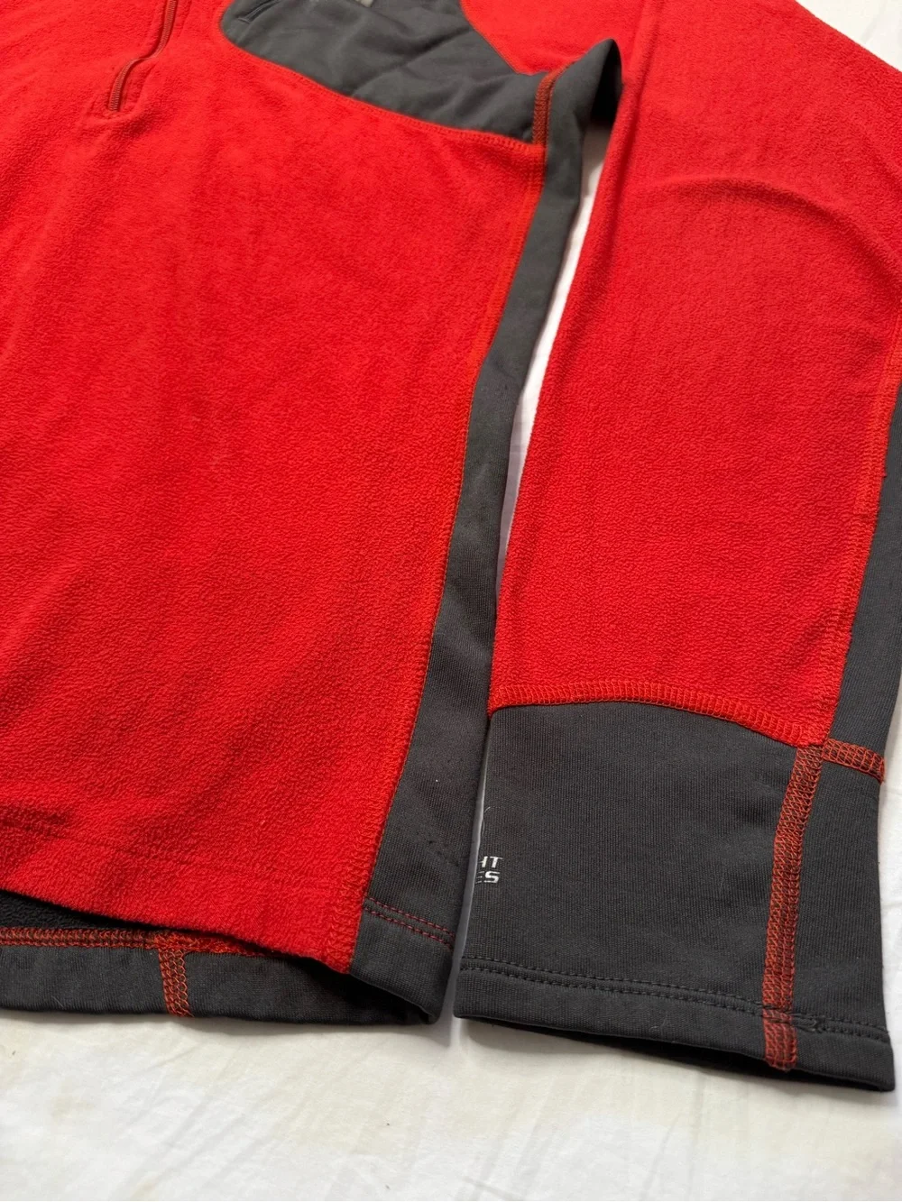 The North Face - Red Half-Zip Performance Fleece Flight Series Hoodless Sweater